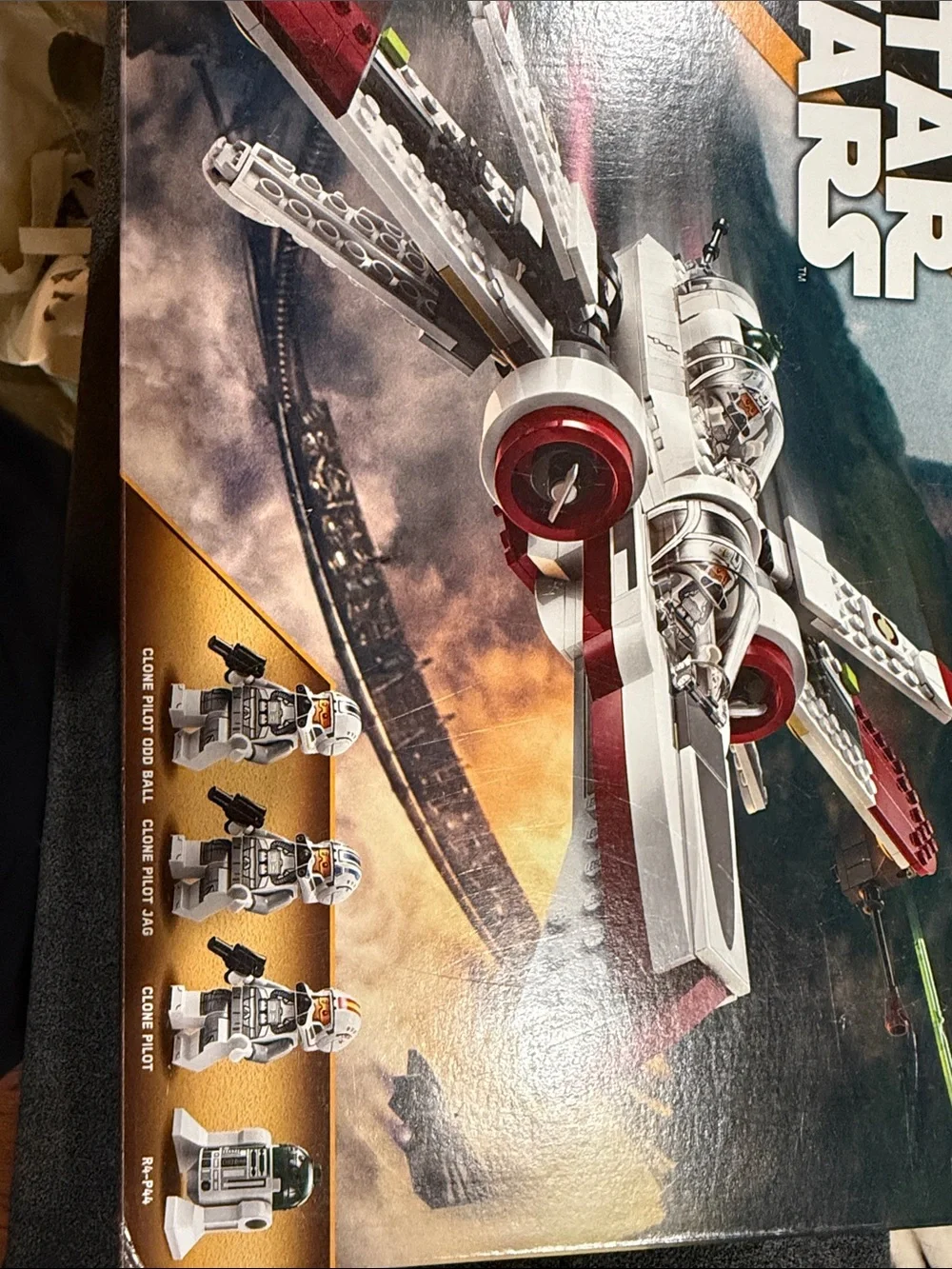 Lego Star Wars White Red Resistance Fighter Ship